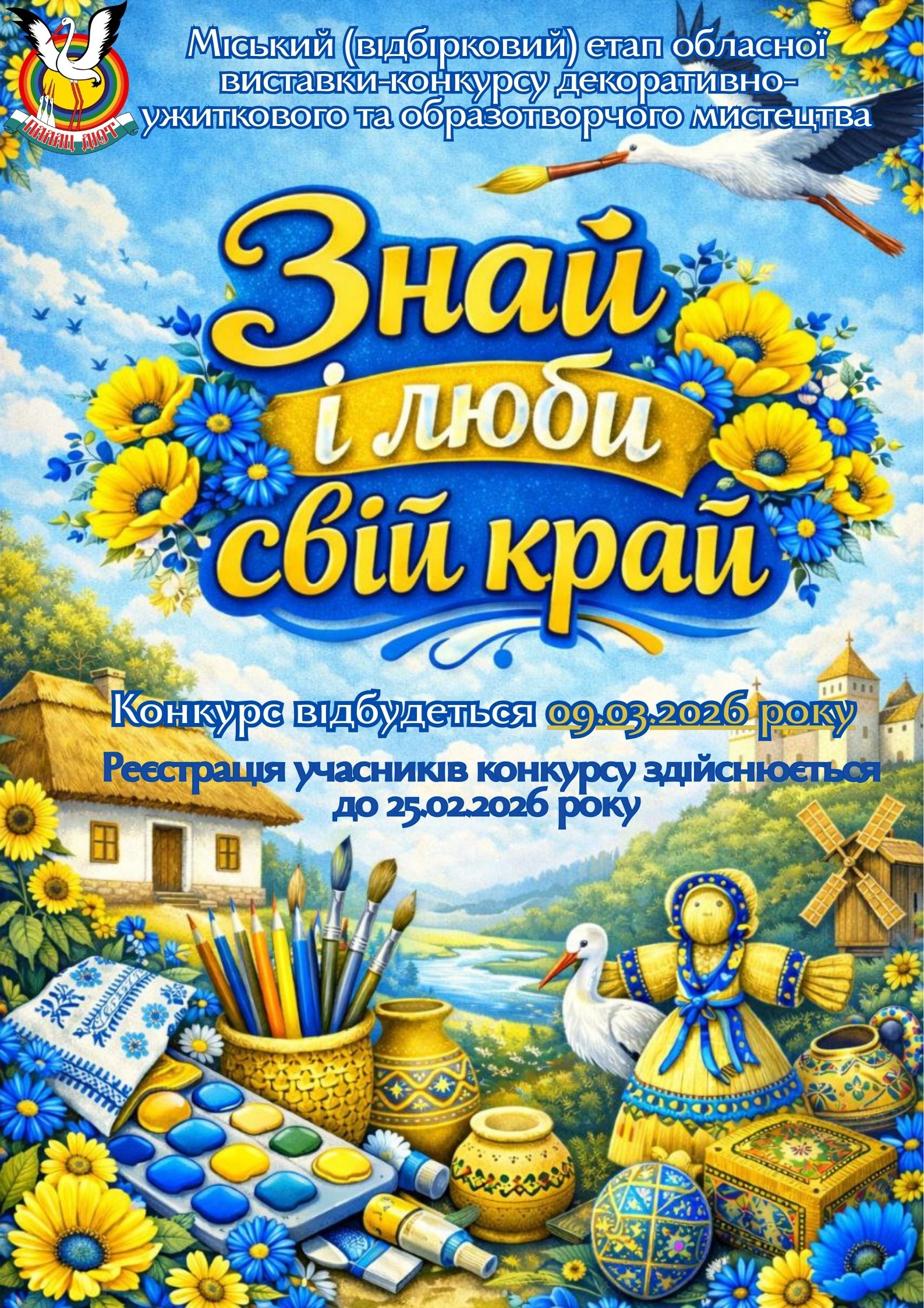 Міський (відбірковий) етап обласної виставки-конкурсу декоративно-ужиткового та образотворчого мистецтва ''Знай і люби свій край''